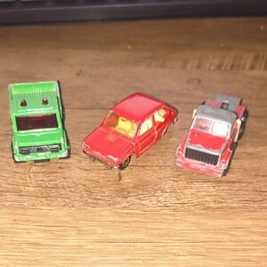 Vintage 1970s Majorette Diecast Lot of 3 - Early Metal Series - Made in France